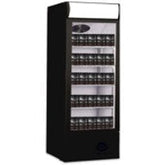 Double-glazed Glass Door Upright Showcase with Black Color. - Mabrook Hotel Supplies